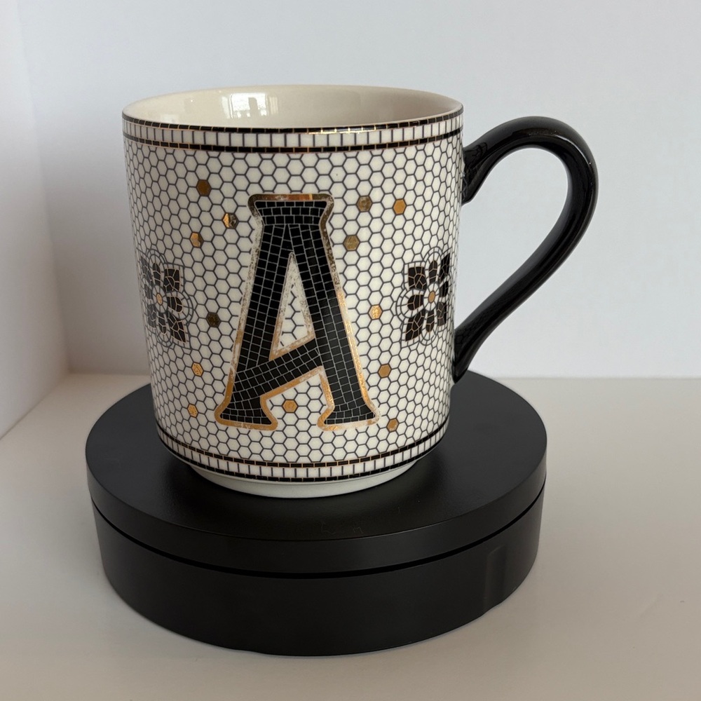 Anthropologie A Monogrammed Mug Bistro Tile